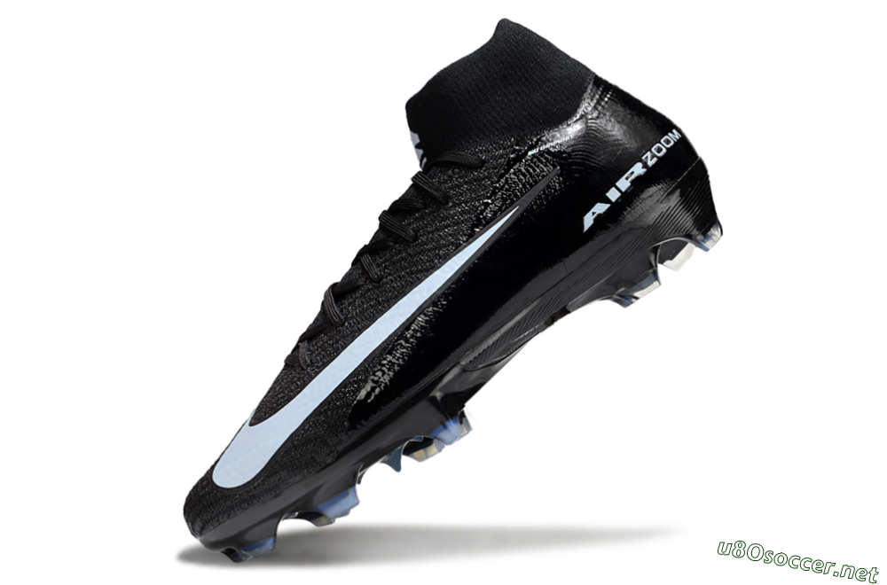Unisex Nike Air Zoom Mercurial Superfly 10 Elite FG Football Boots - Black/Jade/White 5