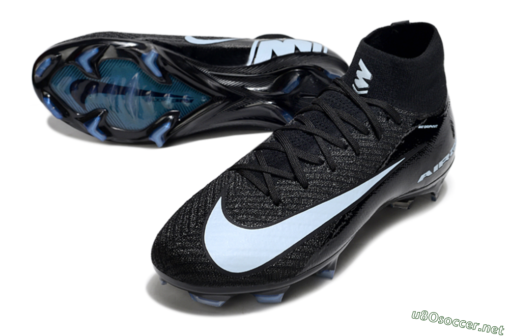 Unisex Nike Air Zoom Mercurial Superfly 10 Elite FG Football Boots - Black/Jade/White 3