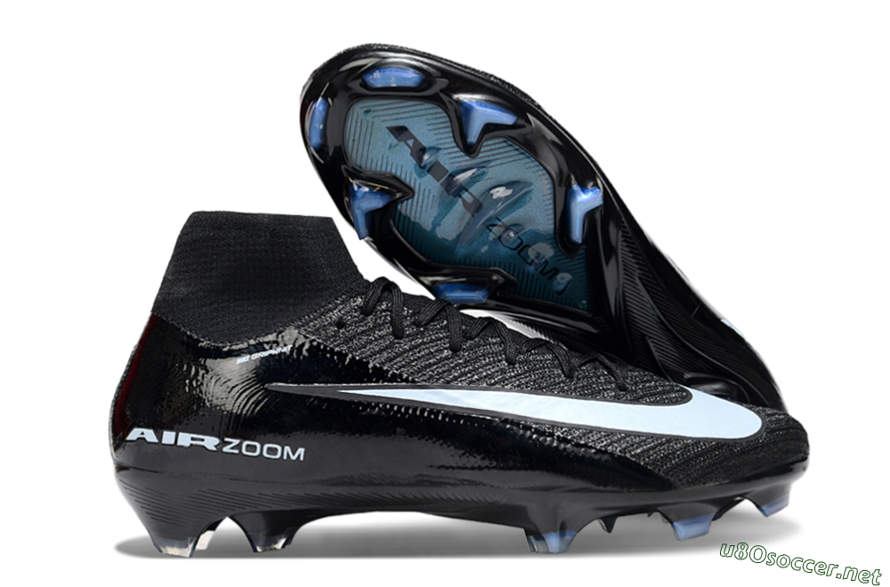 Unisex Nike Air Zoom Mercurial Superfly 10 Elite FG Football Boots - Black/Jade/White 2
