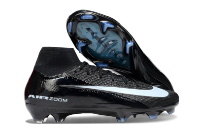 Unisex Nike Air Zoom Mercurial Superfly 10 Elite FG Football Boots - Black/Jade/White