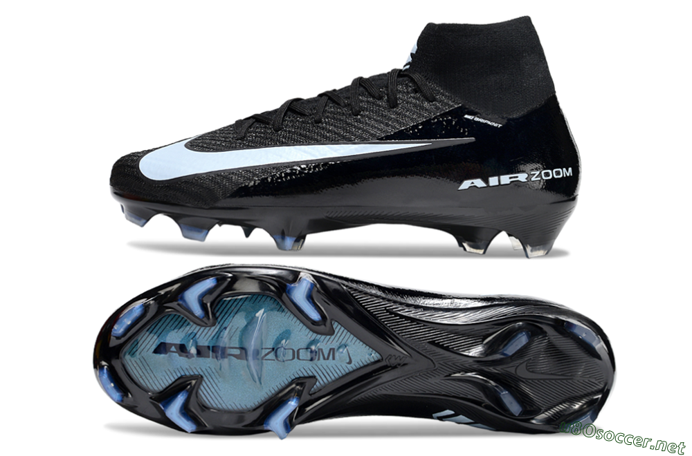 Unisex Nike Air Zoom Mercurial Superfly 10 Elite FG Football Boots - Black/Jade/White 1