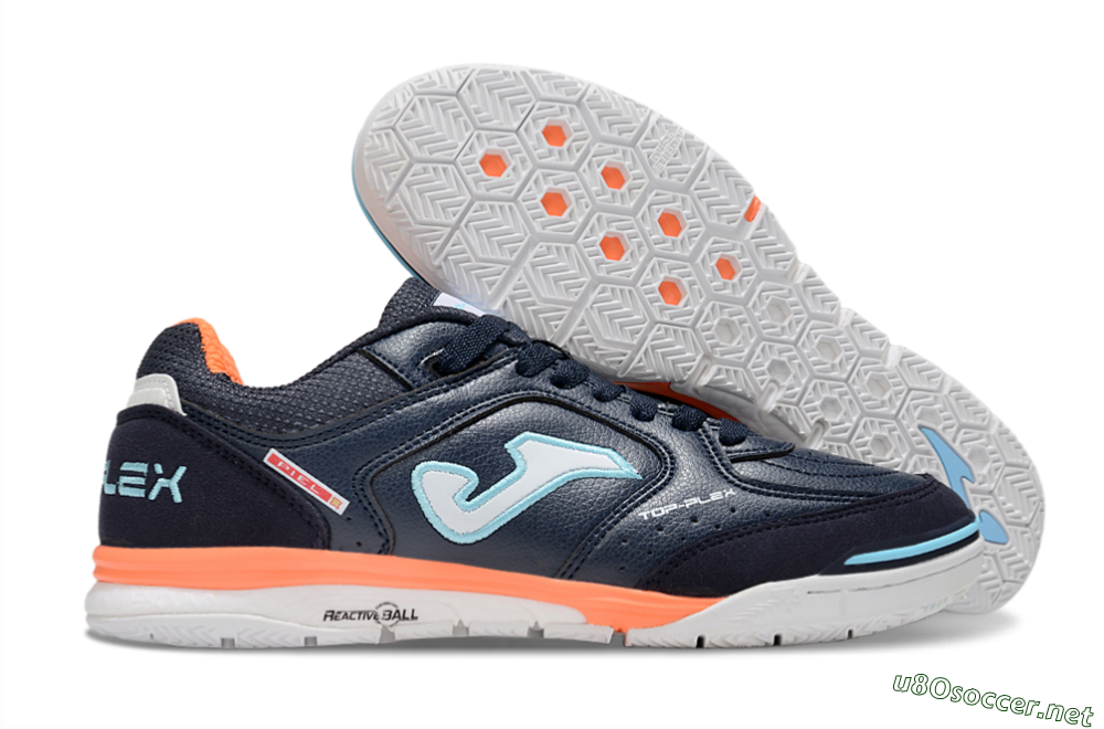 Men's Joma Top Flex IC Football Shoes - Blue/Jade/White 2