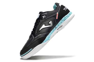 Men's Joma Top Flex IC Football Shoes - Black/Silver/Jade