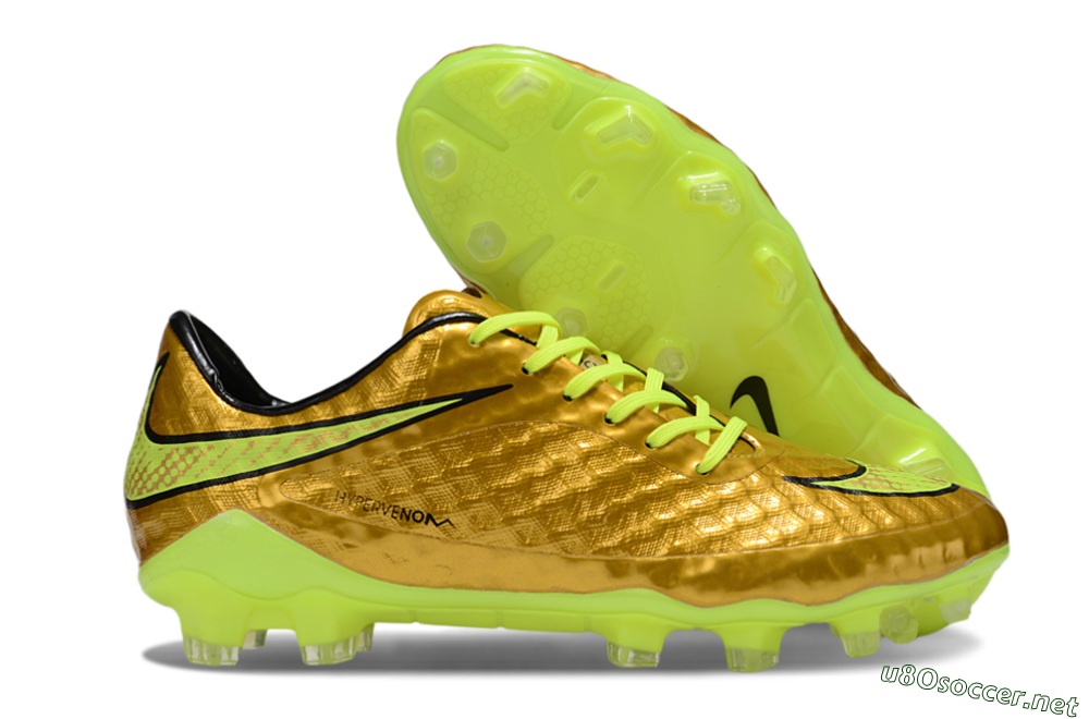 Men's Nike Hypervenom Phantom Rgn SE FG Football Boots - Gold/Black/Yellow 2
