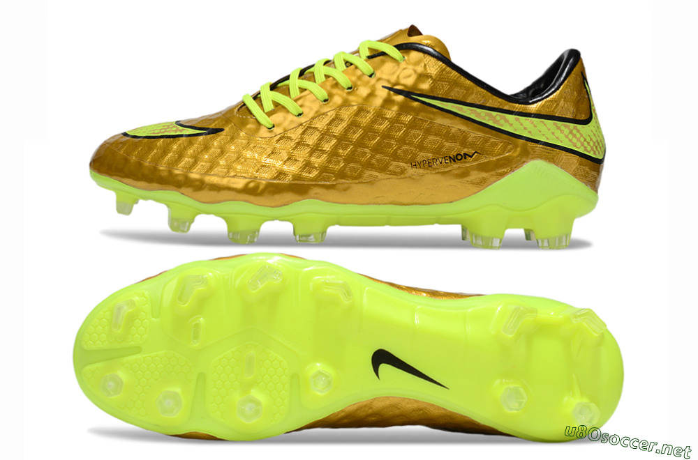 Men's Nike Hypervenom Phantom Rgn SE FG Football Boots - Gold/Black/Yellow 1