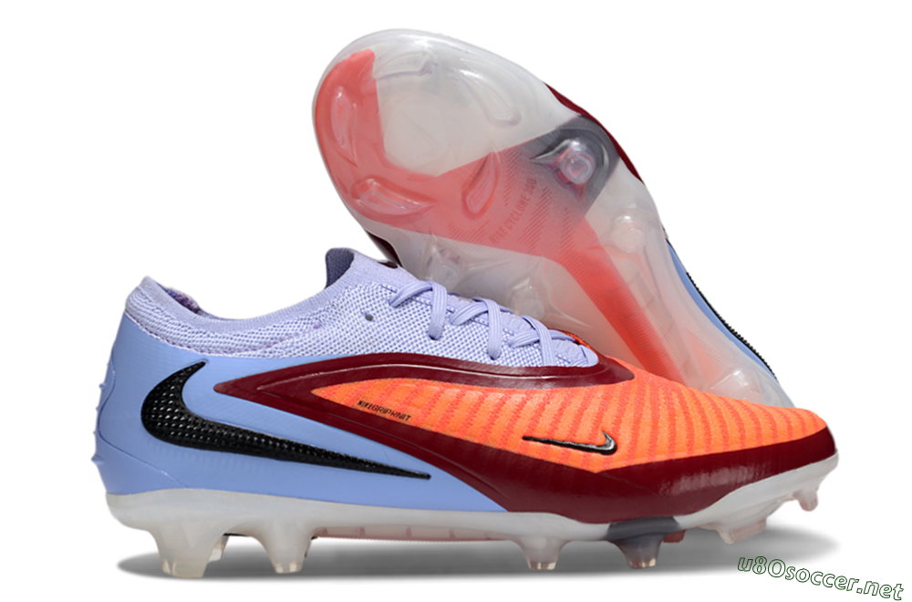 Men's Nike Phantom 6 Elite Low FG Football Boots - Red/Blue/Black 2