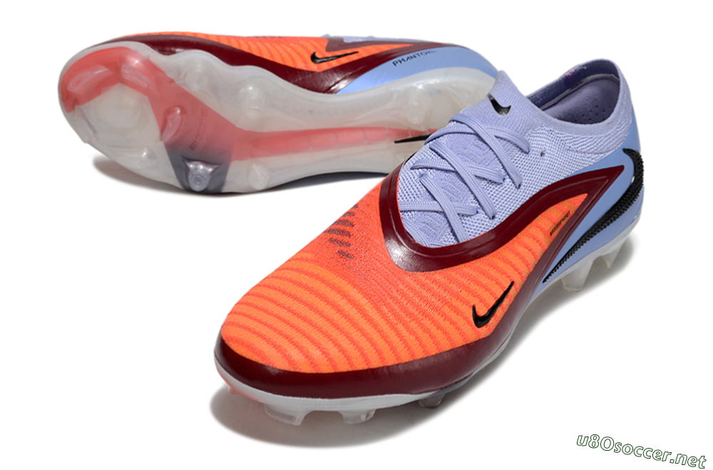 Men's Nike Phantom 6 Elite Low FG Football Boots - Red/Blue/Black 3