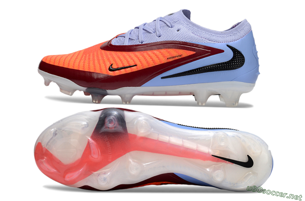 Men's Nike Phantom 6 Elite Low FG Football Boots - Red/Blue/Black 1