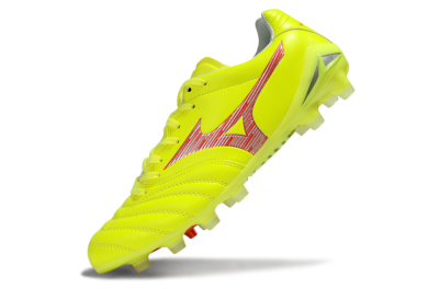Men's Mizuno Morelia Neo 4 FG Football Boots - Yellow/Red/White