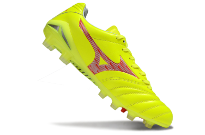 Men's Mizuno Morelia Neo 4 FG Football Boots - Yellow/Red/White