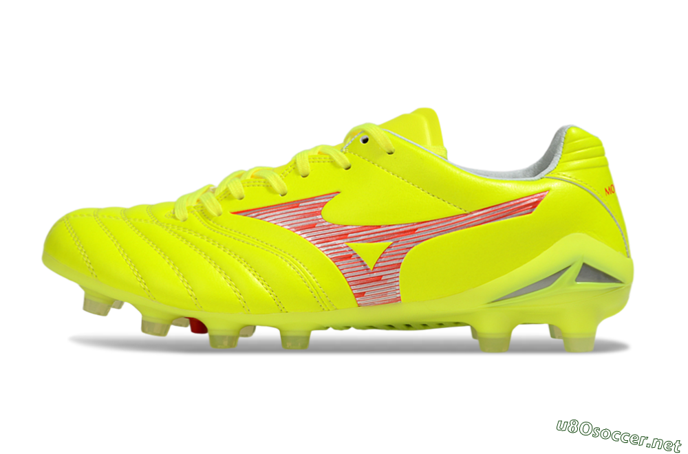 Men's Mizuno Morelia Neo 4 FG Football Boots - Yellow/Red/White 0
