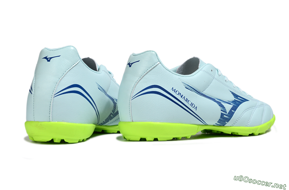 Men's Mizuno Morelia Neo 4 TF Football Shoes - Jade/Blue/Yellow 6