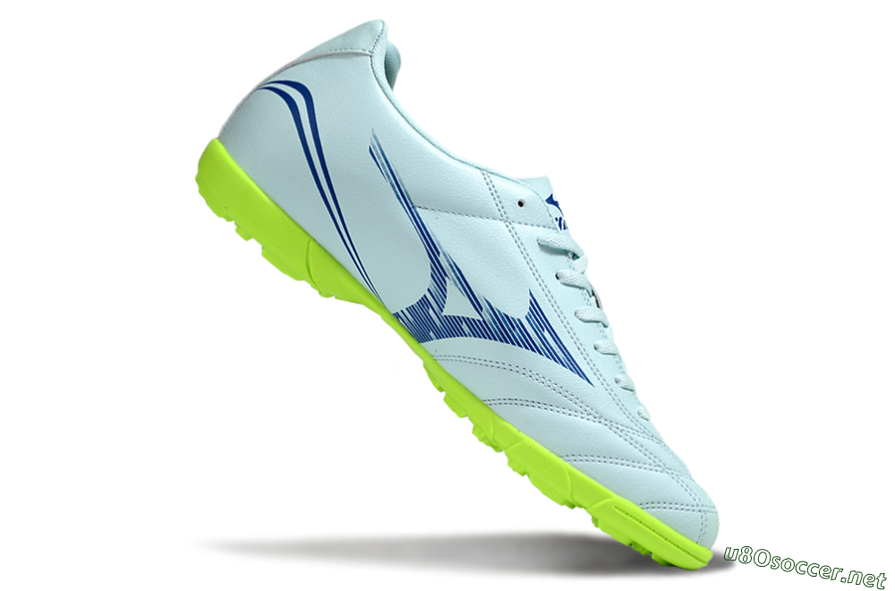 Men's Mizuno Morelia Neo 4 TF Football Shoes - Jade/Blue/Yellow 4