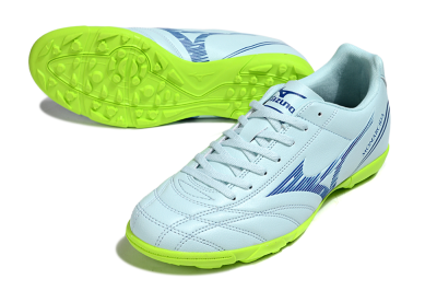Men's Mizuno Morelia Neo 4 TF Football Shoes - Jade/Blue/Yellow