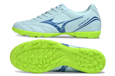 Men's Mizuno Morelia Neo 4 TF Football Shoes - Jade/Blue/Yellow