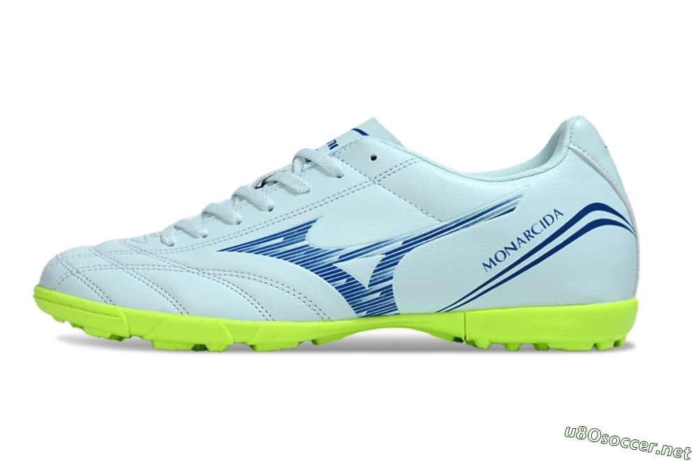 Men's Mizuno Morelia Neo 4 TF Football Shoes - Jade/Blue/Yellow 0
