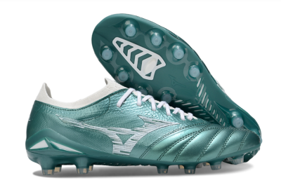 Men's Mizuno Morelia Neo 4 FG Football Boots - Jade/White