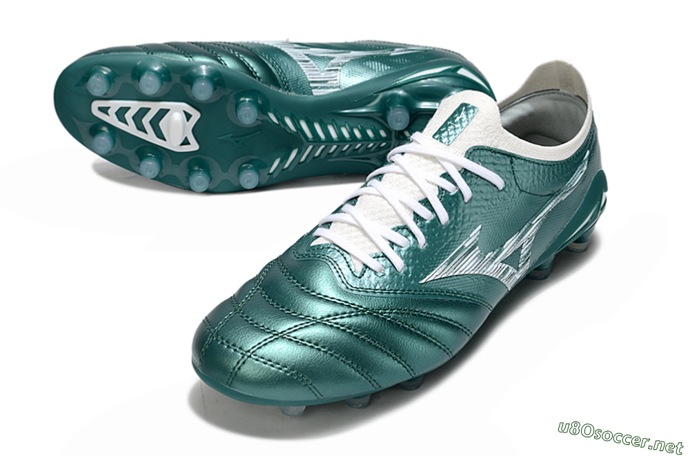 Men's Mizuno Morelia Neo 4 FG Football Boots - Jade/White 3