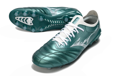 Men's Mizuno Morelia Neo 4 FG Football Boots - Jade/White