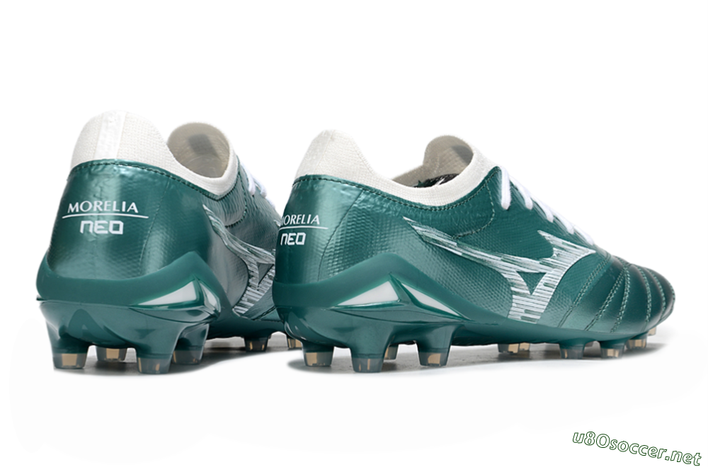 Men's Mizuno Morelia Neo 4 FG Football Boots - Jade/White 6