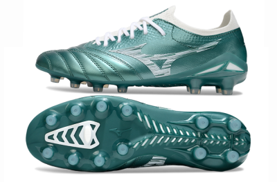 Men's Mizuno Morelia Neo 4 FG Football Boots - Jade/White