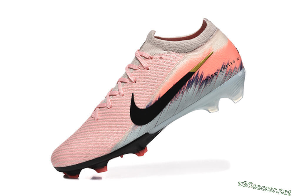 Unisex Nike Air Zoom Mercurial Vapor 16 Elite FG Football Boots - Pink/Black/Jade 8