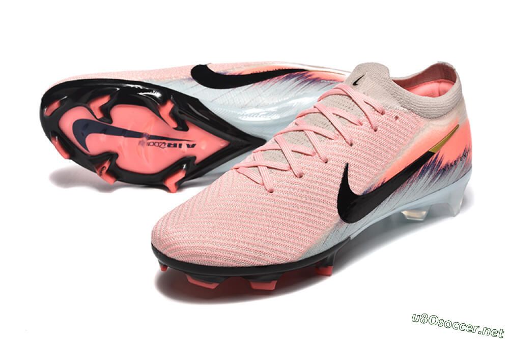 Unisex Nike Air Zoom Mercurial Vapor 16 Elite FG Football Boots - Pink/Black/Jade 3