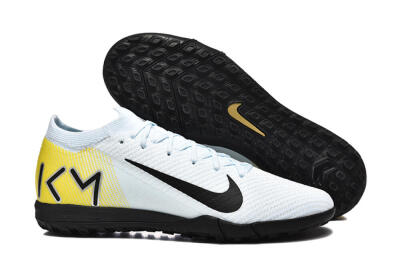 Men's Nike Air Zoom Mercurial Vapor 16 Elite TF Football Shoes - White/Black/Yellow