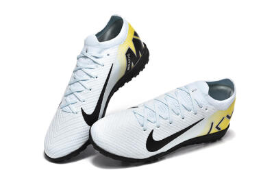 Men's Nike Air Zoom Mercurial Vapor 16 Elite TF Football Shoes - White/Black/Yellow