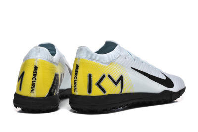 Men's Nike Air Zoom Mercurial Vapor 16 Elite TF Football Shoes - White/Black/Yellow