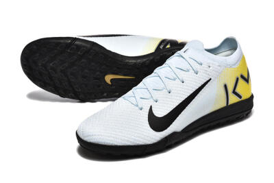 Men's Nike Air Zoom Mercurial Vapor 16 Elite TF Football Shoes - White/Black/Yellow