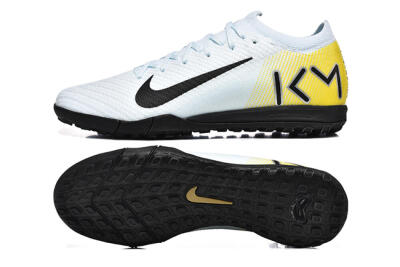 Men's Nike Air Zoom Mercurial Vapor 16 Elite TF Football Shoes - White/Black/Yellow