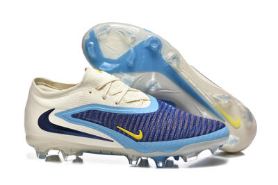 Men's Nike Phantom 6 Elite Low FG Football Boots - Blue/White/Black