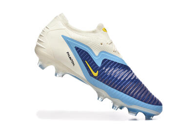 Men's Nike Phantom 6 Elite Low FG Football Boots - Blue/White/Black