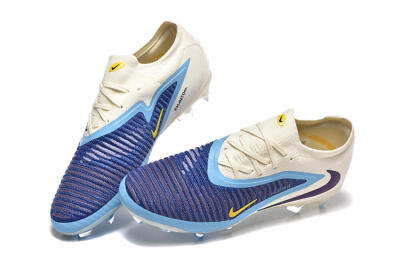 Men's Nike Phantom 6 Elite Low FG Football Boots - Blue/White/Black