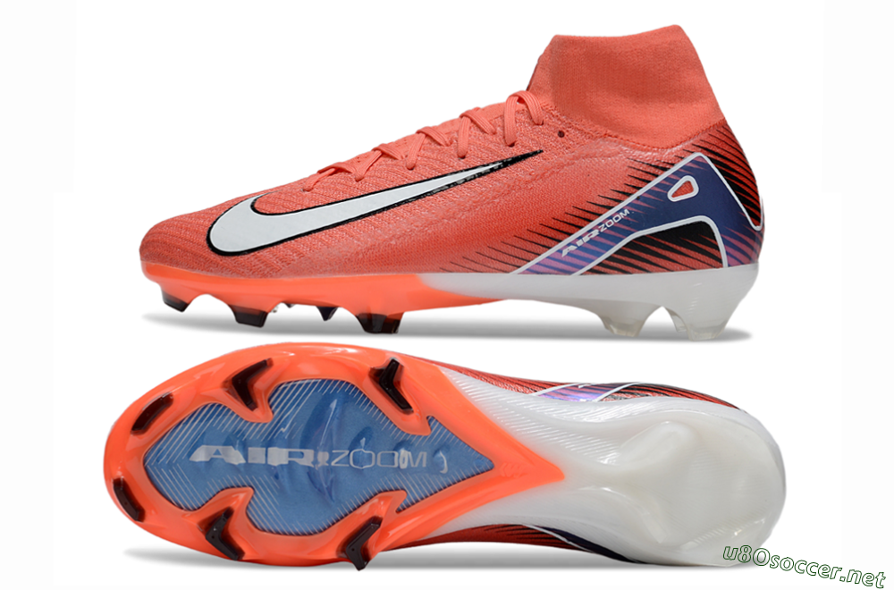 Unisex Nike Air Zoom Mercurial Superfly 10 Elite FG Football Boots - Red/White/Blue 1