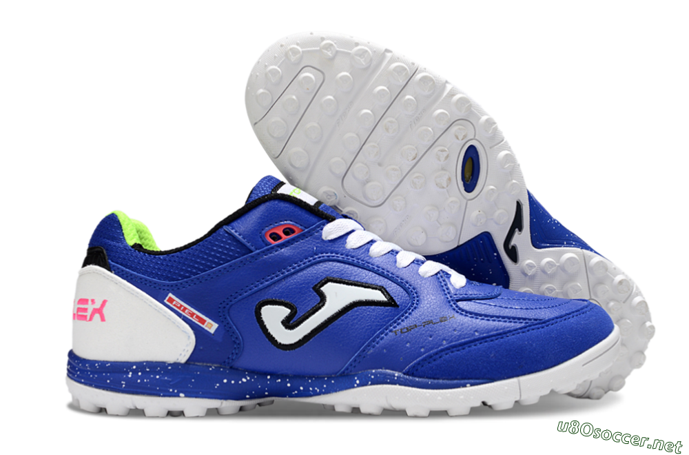 Men's Joma Top Flex TF Football Shoes - Blue/Silver/Black 2