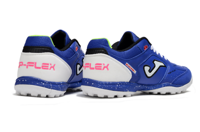 Men's Joma Top Flex TF Football Shoes - Blue/Silver/Black