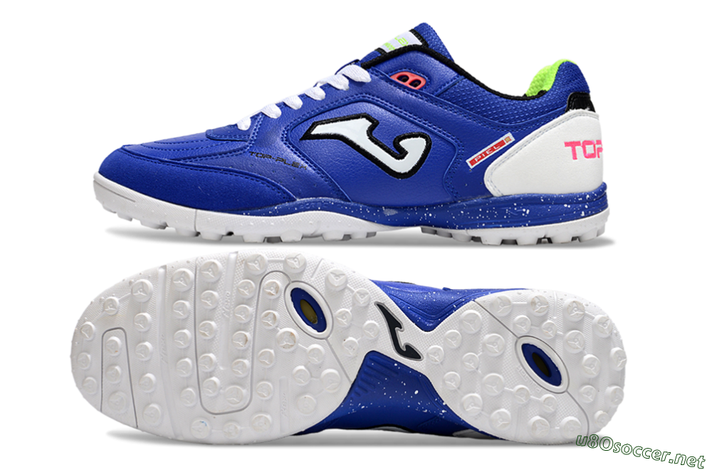 Men's Joma Top Flex TF Football Shoes - Blue/Silver/Black 1