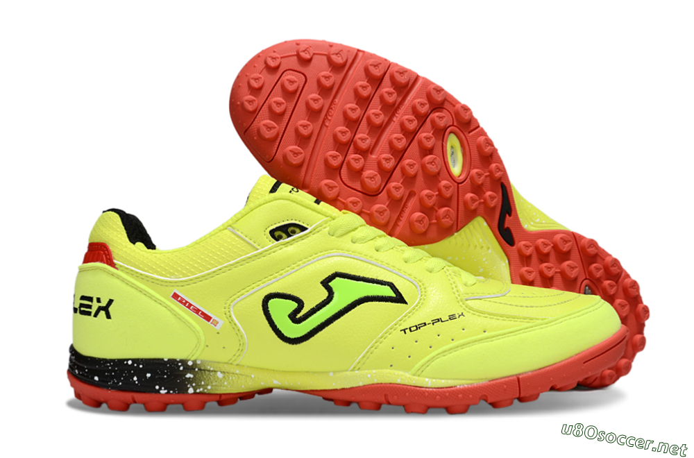 Men's Joma Top Flex TF Football Shoes - Yellow/Black/Red 2