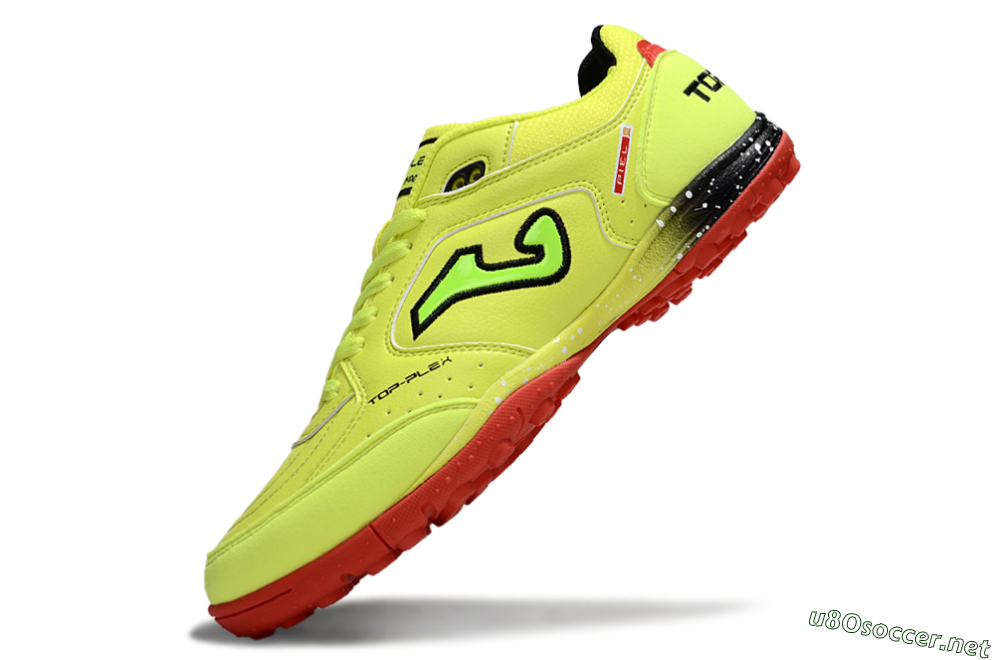 Men's Joma Top Flex TF Football Shoes - Yellow/Black/Red 5