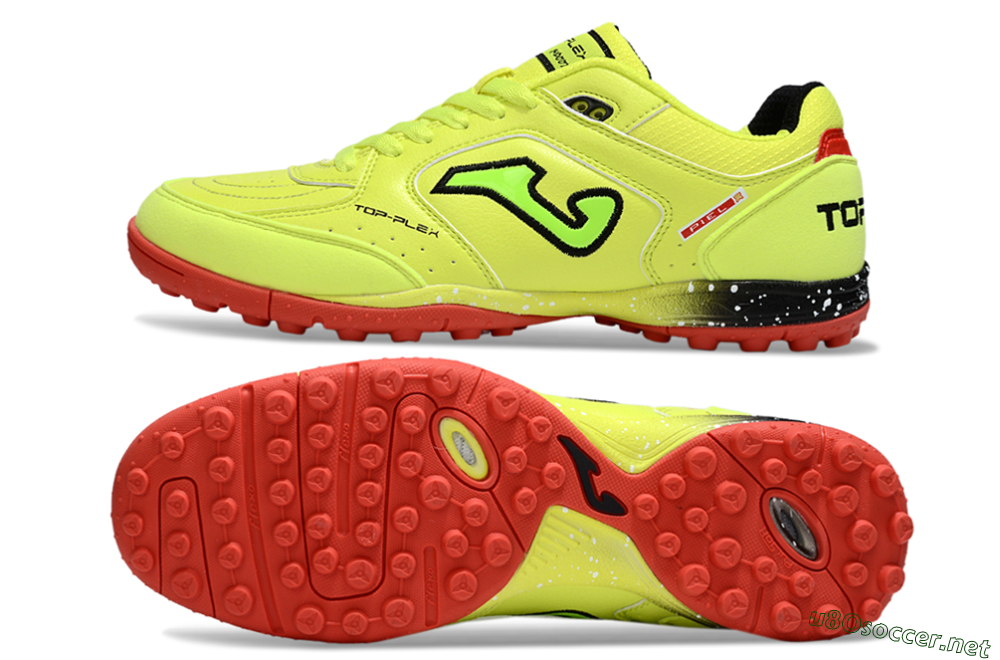 Men's Joma Top Flex TF Football Shoes - Yellow/Black/Red 1