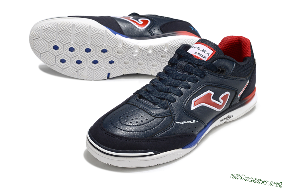 Men's Joma Top Flex IC Football Shoes - Blue/White/Red 3