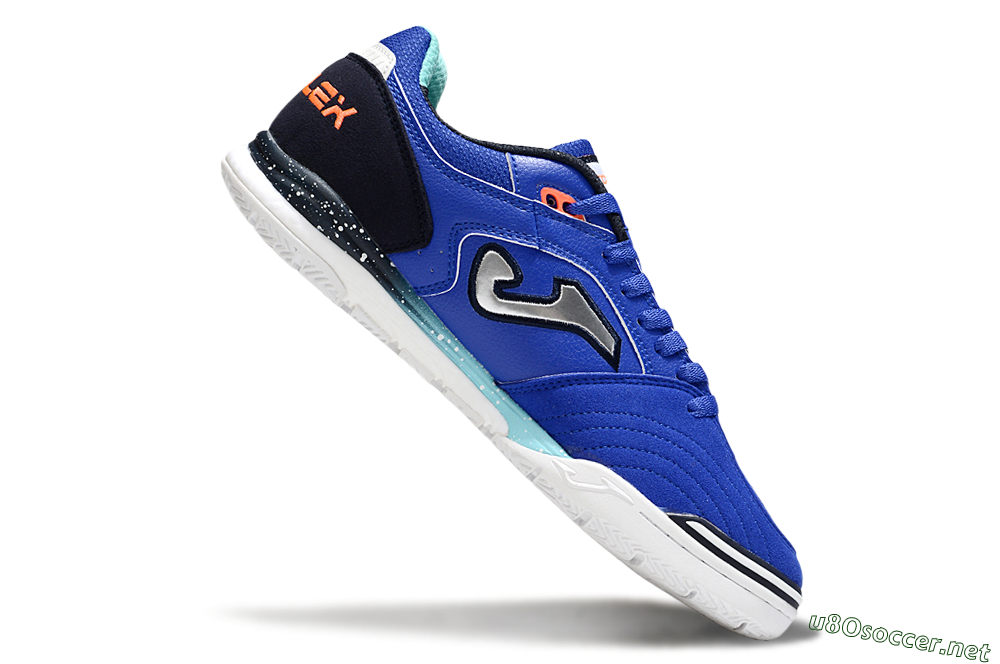 Men's Joma Top Flex IC Football Shoes - Blue/Silver/Black 4