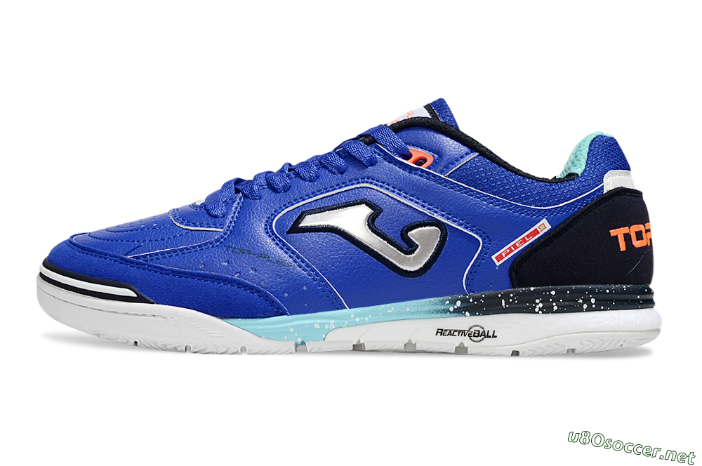 Men's Joma Top Flex IC Football Shoes - Blue/Silver/Black 0