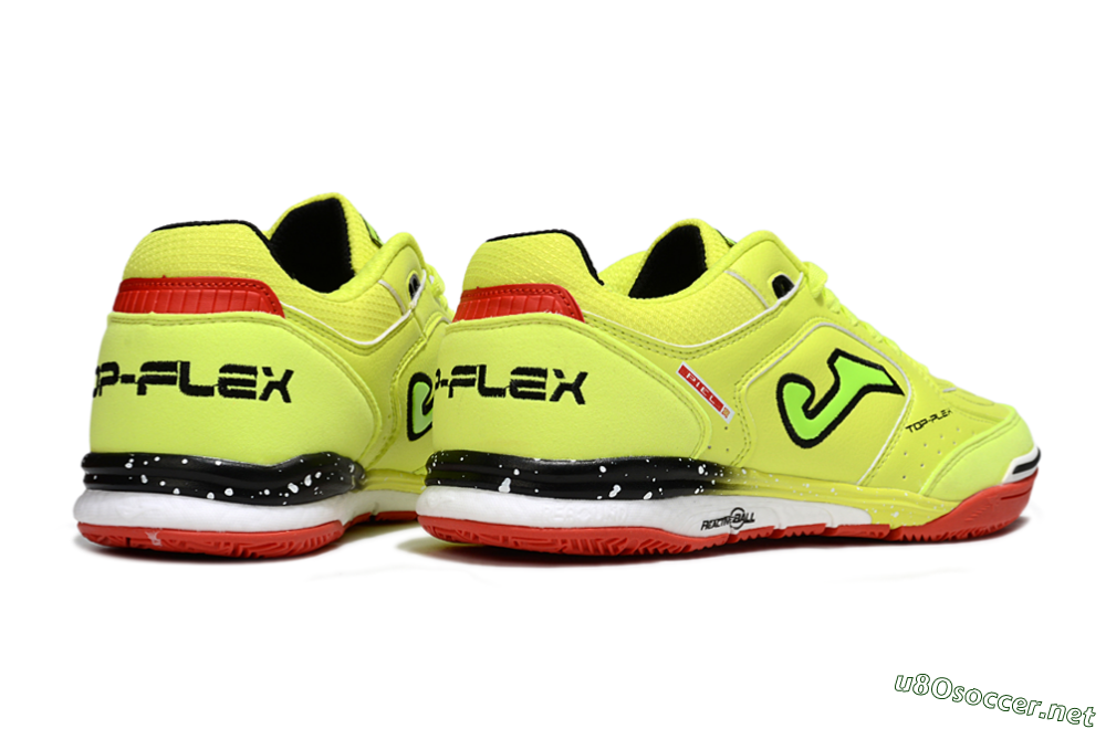 Men's Joma Top Flex IC Football Shoes - Yellow/Black/Red 6