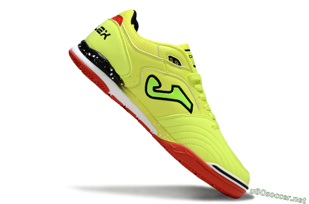 Men's Joma Top Flex IC Football Shoes - Yellow/Black/Red 4