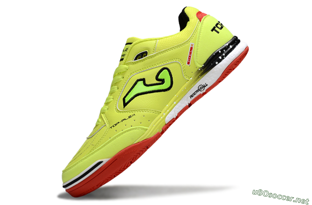 Men's Joma Top Flex IC Football Shoes - Yellow/Black/Red 5