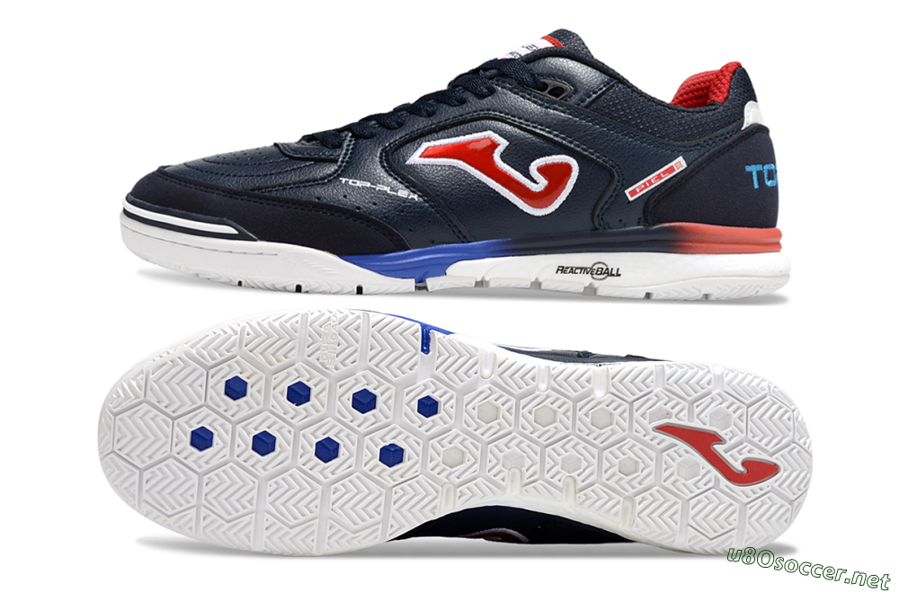 Men's Joma Top Flex IC Football Shoes - Blue/White/Red 1