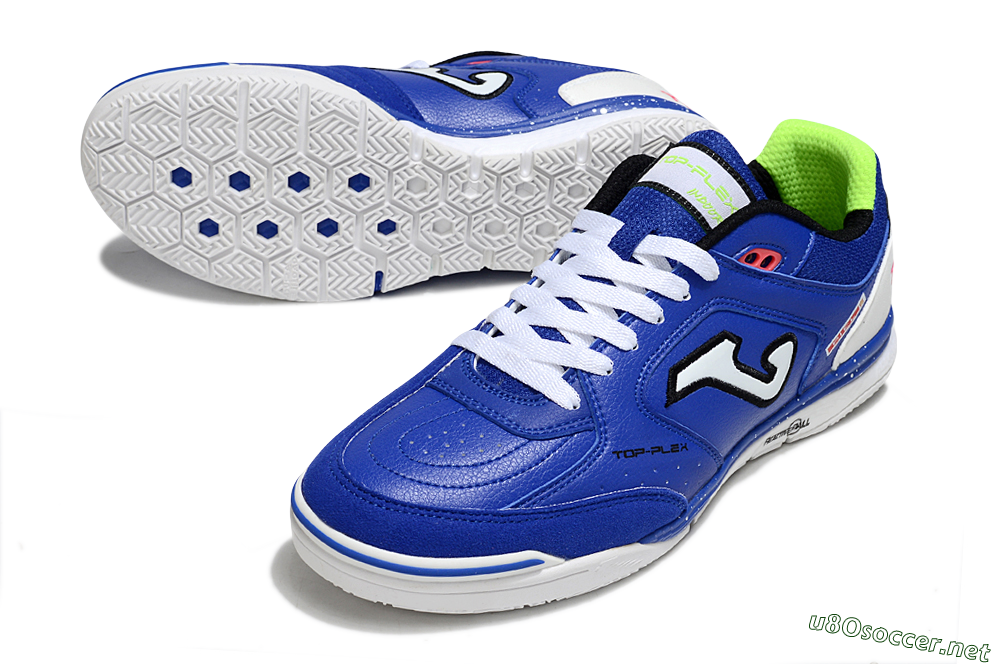 Men's Joma Top Flex IC Football Shoes - Blue/White/Red 3